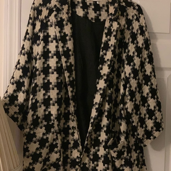 Cold water creek black n white blazer size 1x - Picture 1 of 1